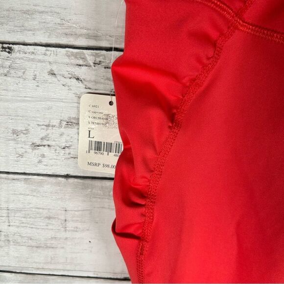 Free People Movement Set The Pace Leggings Cayenne L NWT $98 - Picture 3 of 12